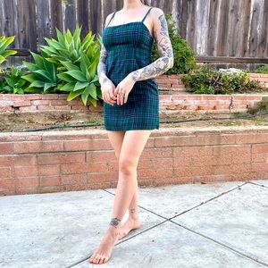 UO Plaid Mini Dress
